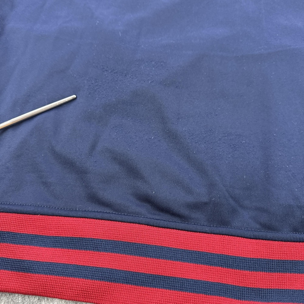 Polo Ralph Lauren Track Jacket Mens XL Navy Red Full Zip Made in USA Colorblock - Picture 12 of 13